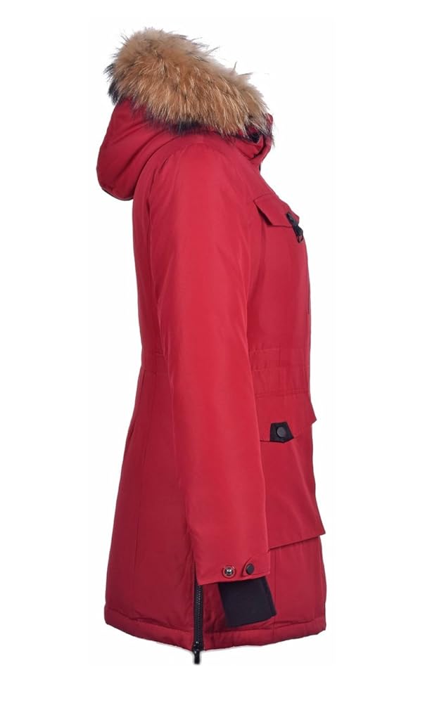 ジャケット・アウター   PARKA COAT RED S WINTER MISS SUN SNOWIMAGE Women's Down Coat Winter Parka Jacket
